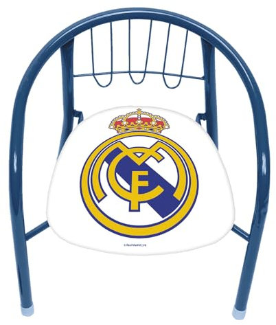 ARDITEX RM16173 Silla de Metal de 35.5x30x33.5cm de Clubs-Real Madrid CF