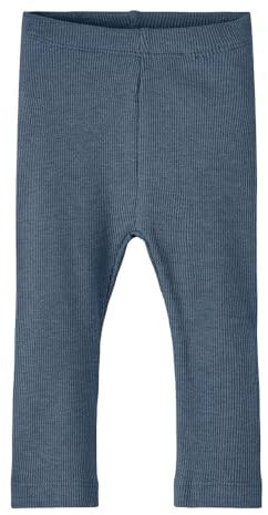 NAME IT Unisex Baby Nbnkab Noos Leggings, Bering Sea, 80 EU