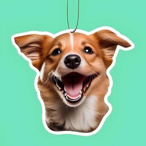 BeNsil Duftbaum Auto Personalisiert - duftbaum Auto mit eigenem Bild/Foto/Text/Logo, Personalisiert Lufterfrischer für Auto, Familie, Geschenke (doppelseitiger Druck)