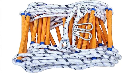 Weiche Leiter 3–20 m Lange Strickleiter for Notfälle, Feuer, Feuer, Flucht, flammhemmende Harzleiter ist einfach zu bedienen und kann schnell eingesetzt Werden Seilleiter (Color : 10m)