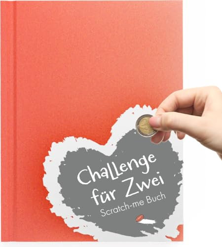 Milula Studios Challenge Fotoalbum Buch - 40 Aufregende Date Ideen für Paare - Challenges Freirubbeln - Besondere Erinnerungen Festhalten - Bucket List Paare - Dateideen für Valentinstag Paare