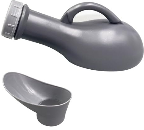 Ksvaye 1000 ml Urinflaschen für Männer Frauen Pinkelflasche für Männer, Urinflasche für Unterwegs, Auslaufsicheres Unisex Urinflasche Tragbare Urinalflasche Urinente für Männer