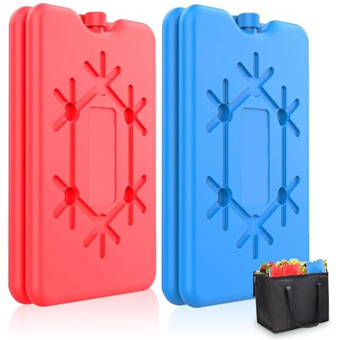 TaimeiMao Kühlakku 4er Set je 200 ml,Kühlakkus für Kühltasche,Wiederverwendbare Flache kuehlakku,Kühlakku für Lunch,Kühltasche und Kühlbox Klein,Kühlpack für Kühltragetasche,Kühlakkus Dünn