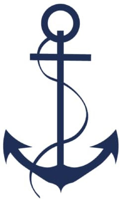 Tattwo.me – Tatouage temporaire pour adultes et enfants, dure 2 semaines, résistant à l'eau – ancre – Encre végétale - certificat cosmétique UE – (P0436)