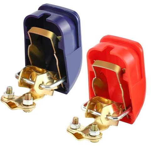 1 paire de bornes de batterie à fermeture rapide 12 V pour voiture, moto, camion