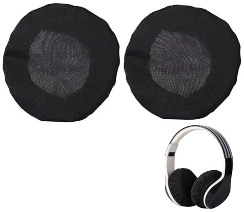 2 Stücke Dehnbare waschbare Kopfhörer-Abdeckungen aus Strickstoff Ohrpolster Abdeckungen Earpads Cover für Kopfhörer Ohrmuscheln Headset Ohrpolster (9 bis 10.5 cm)