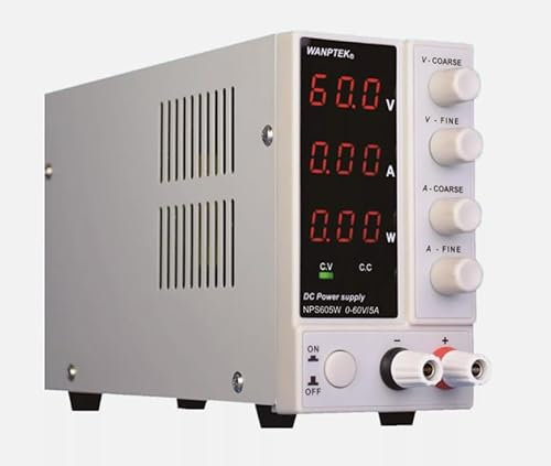 Einstellbares Schaltbares Geregeltes DC-Netzteil Variabel 0-60V 5A Weiß für elektrischen Geräten Produktalterung Galvanik NPS605W 23 * 7 * 13CM