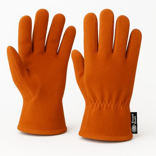 Escort Tools® Strapazierfähige Leder-Gartenarbeitshandschuhe, dornensicher, Touchscreen, Utility-Arbeitshandschuhe, atmungsaktiv, reißfest, hohe Geschicklichkeit, Mechaniker-Handschuhe, Uni,