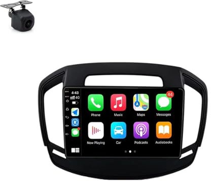 Android 9 Inch Touchscreen Car Radio Stereo for Opel Insignia 2013-2017 with Carplay Android Auto GPS Navigation with BT WiFi USB Mirror Link FM Auto Parts(1+16G)