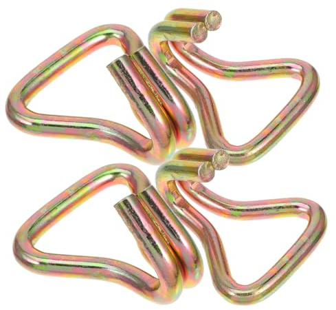 FUTUREORYY 4 pezzi Ganci Fissaggio in Acciaio Pesante con Gancio per Cinghie Cricchetto Resistenti per Fissaggio Carico su Biciclette e Scooter