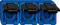 Merten 229375 SCHUKO-Dreifach-Steckdose, blau, SCHLAGFEST