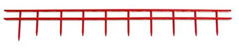 GBC SureBinds Bindestrips, A4, 100 Stück, rot