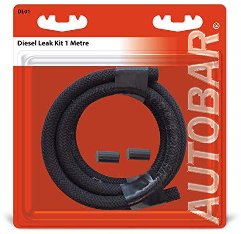 Autobar DL01 Diesel Leak Off Kit 1m Garage Workshop Replacement Spare Part, Black