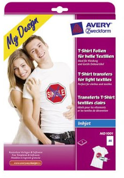 Avery Zweckform MD1001 Inkjetpapiere Inkjet Transferfolie A4 5 Blatt
