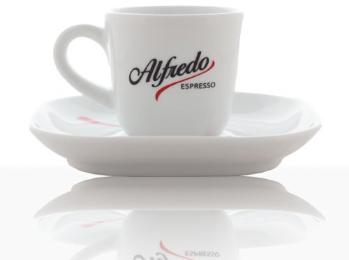 Alfredo Espresso-Tasse, Farbe weiss - 6Stk. - inkl. Untertassen