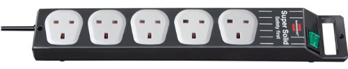 Brennenstuhl Super-Solid Line extension socket 5-way black/light grey 2,5m 05VV-F 3G125 *GB*
