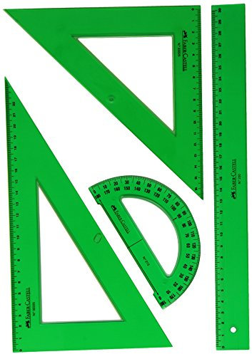Faber-Castell 65021 - Set geometria, verde
