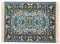 Beau tapis de souris bleu oriental, tapis de souris miniature