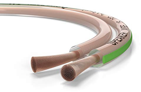 Oehlbach Speaker Wire SP-15 - Cable de altavoz estéreo HI-FI con OFC (cobre sin oxígeno), 2 x 1.5 mm², cable de altavoz mini bobina – 10 m