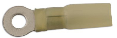 Connect 30230 Yellow Heat Shrink Ring Terminal 4.0mm 25pc