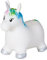 John Siva_228819 Pferd, Hop Einhorn-Aufblasbares Hüpftier, Sprungtier, Hüpfspielzeug für Kinder, Mehrfarbig, M