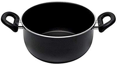 Ballarini Firenze Casseruola 2 Manici, Alluminio, Nero, 30 cm