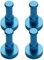 Lifesport Bunt Wandhaken, 4 Stück Handtuchhaken mit Schraube Garderobenhaken Wandhaken zum Aufhängen Färbig Wand Motiert Kleiderhaken aus Space Aluminium für Küche Bad Schlafzimmer und Büro (Blau)