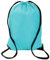 ZOLLNER Hipster Turnbeutel, 32x46 cm, wasserabweisend, Türkis