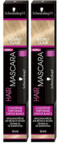 Schwarzkopf - Hair Mascara – Temporäre Haarfärbung – Hellblond 16 ml – 2 Stück