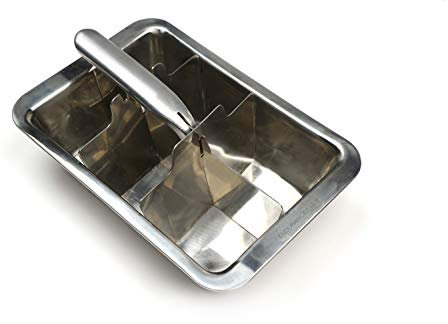 RSVP International Endurance Endurance Cocktail Collection Vintage Inspired, Retro Design, Ice Tray - Large Cube, Stainless Steel