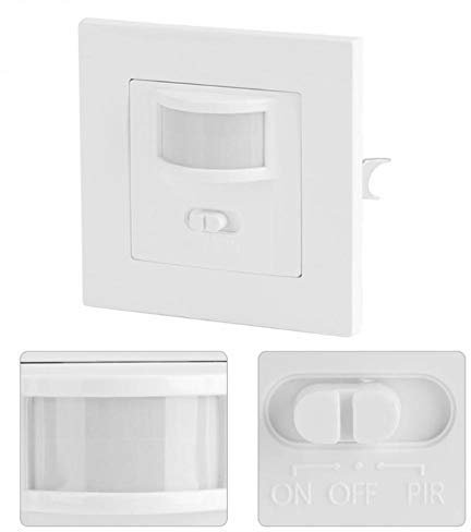 Pir Motion Sensor Light Switch, Interruptor del sensor de movimiento 110-240 V Interruptor sensor de presencia de PIR de alta potencia de infrarrojos tipo 86.