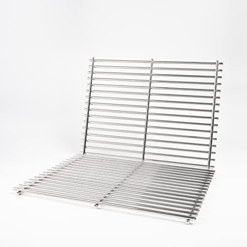 LOKHING 7521 38CM Grille Cuisson pour Weber Spirit 200 E200 E210 S200 S210 (avec Boutons de Commande Latérale), Acier Inoxydable Grille de Barbecue Pièces Détachées pour Weber 500, 7521, 7522