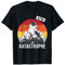 Alter Katastrophe vintage retro lustiger Spruch T-Shirt Schwarz S Stehkragen Kurzarm Klassische Passform Männer