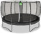 EXIT Toys Allure Premium Rundes Trampolin - ø427cm - Extra Lange Federn für erfahrene Springer - Mit Fußschutzsystem - Premium-Sicherheitsnetz - Wasserdicht - Starkes rundes Trampolin - Schwarz