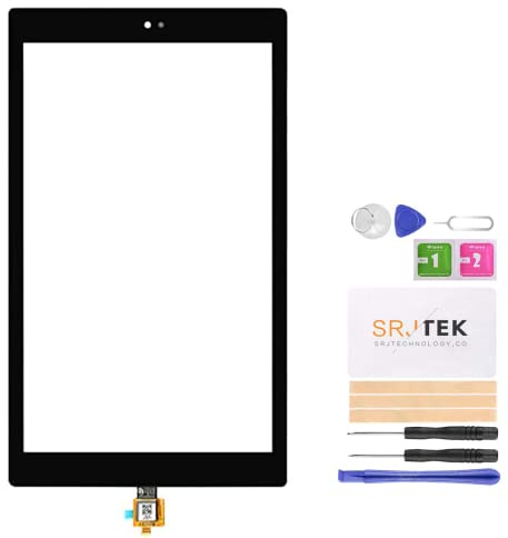 SRJTEK For Amazon Kindle Fire HD10 7th Touch Screen 7 Generation 2017 Digitizer Sensor HD10 7th 2017 Touch Screen Panel Glass Compatible With Model SL056ZE Replacement Parts