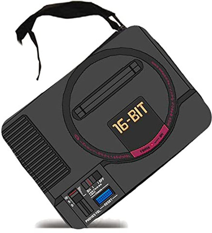MERCHANDMANIA Estuche Mega videoconsola Gaming Antigua Retro Scholar Case.