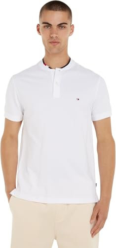 Tommy Hilfiger Men Short-Sleeve Polo Shirt Slim Fit, White (White), S