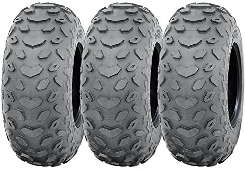 19x7.00-8 Quad ATV Tyres Wanda P330 Tubeless E Marked Road Legal 28J (Set of 3)
