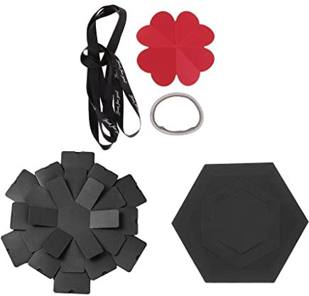misppro Hexagon Surprise Explosion Box DIY Fotoalbum Memory Scrapbook Valentinstag Hochzeit Geschenk Handgemachte Boom Geschenkbox