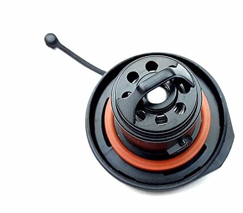 ACPUF Benzin Diesel Tankdeckel für FIAT 500, Auto Treibstoff Deckel Tankverschluss mit Kabel Linie Ersatz, 46820586 71740676,Black-A