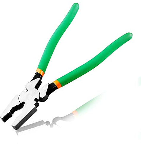 LEONTOOL 25,4 cm Zaunzange Zaunzange Werkzeug Flachzange Zaun Werkzeug mit Drahtschneider Schwerlast Mehrzweckzaun Zange für Installation Wartung Reparatur Drahtzäune