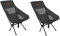 Rainberg Ultra Lightweight High Back Camping Chair, Folding Chair, Camping Chairs for Adults, Foldable Garden Outdoor Picnic BBQ Chairs. (Pack of 2, Black)