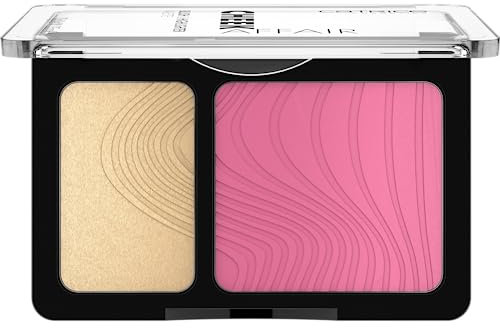 Catrice Cheek Affair Blush & Highlighter Palette, Rougepalette, Nr. 010, Pink, 2 Pink-Töne, sofortiges Ergebnis, strahlend, schimmernd, vegan, ohne Parfüm, ohne Alkohol, ohne Parabene, 1er Pack (10g)