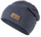 Sterntaler Beanie Rippen - Slouch -Beanie gestrickt mit stylischem Umschlag - Leichte Mütze für Babys - Beanie Jungen mit feinem Rippenmuster - marine, 49