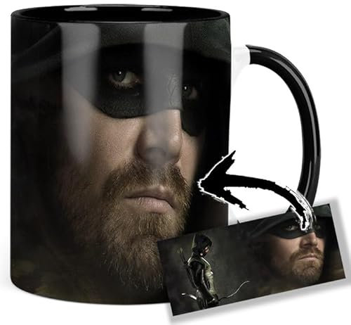 Arrow Stephen Amell B Tasse Innen & Henkel Schwarz Keramikbecher Mug