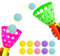 Dncvb 12Pcs Fangballspiel Kinder, Outdoor Spiele für Kinder Catch Ball Set mit 2 Startkörben und 10 Bällen, Fangball-Spiel für Jungen Mädchen, Party, Garten, Innen und Außen
