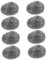 TOPBATHY Kitchen Dish Cleaner Tool 8pcs Stainless Steel Wire Balls for Scrub Brush Pot Scrubber Dish Brush