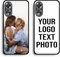 EKAM Personalised Phone Case For OPPO A78 5G, Personalised Image/Picture/Photo Custom Design PC + Soft TPU Rubber Phone Case for OPPO A78 5G Black