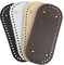 4 Stück Stricken Häkeln PU Taschenbode,22x10cm Taschenboden zum Häkeln,Taschenboden,PU Leder Tasche Bodenformer,Häkeltasche Bottom Shaper Pad mit Löchern,für Häkeltasche Stricktasche Umhängetasche