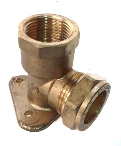 ODSUPPLIES - Bag of 2-22mm x 3/4 Compression Wallplate Elbow | Also Available in 15mm x 1/2 inch BSP